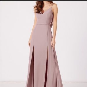 Azazie Dress Candace Vintage Mauve Size 4